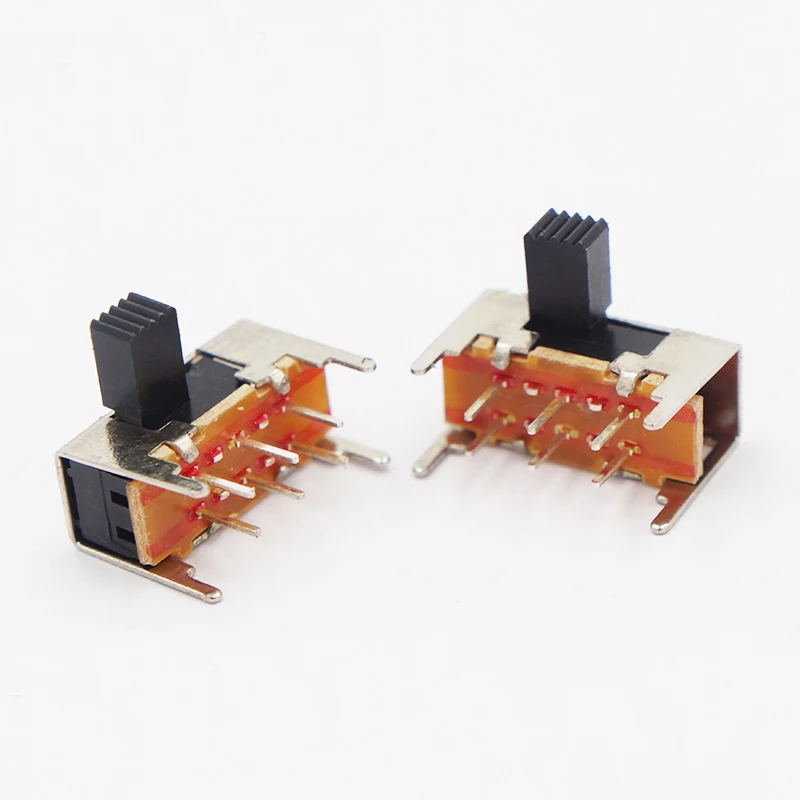 

20 шт. SK22H03 переключатель мини боковые переключатели скольжения аксессуары Вертикальный прямоугольный переключатель 6-контактный ножной элемент SK22H05