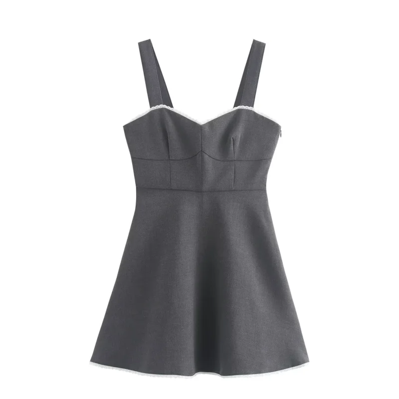 Платье-мини женское осеннее приталенное с коротким рукавом