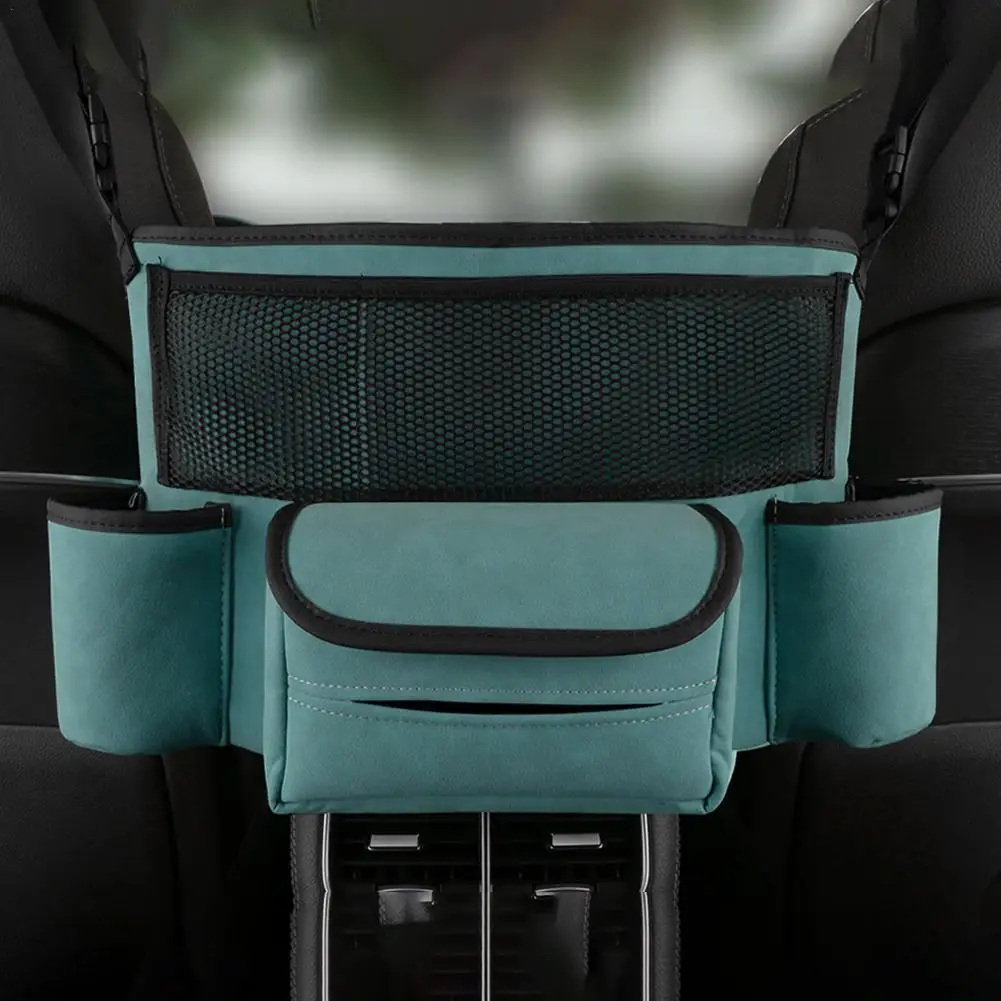 

Pu Leather Car Handbag Holder Interior Auto Middle Box Hanger Storage Bag Hanging Pocket Handbag For Men Women Gi S8v5