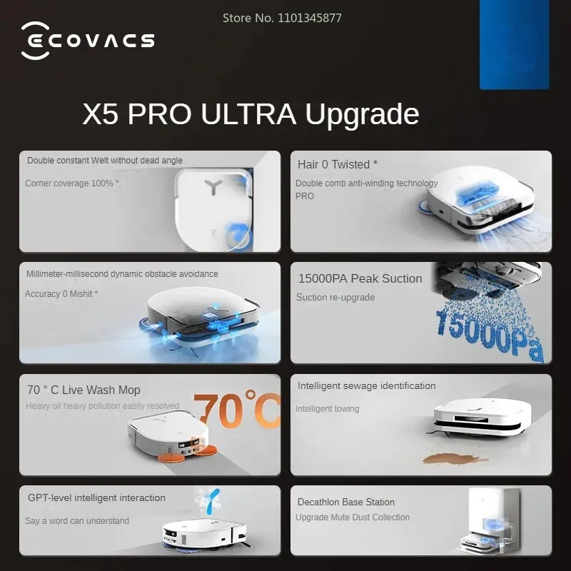 Ecovacs Deebot X5 PRO Ультра пылесос DEX49 китайская версия