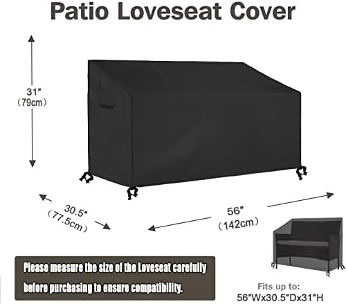 

Cover Set ,Fit for 4 Pieces Outdoor Rattan, Wicker Chair Conversation Furniture Sets,Heavy Duty Durable and Water Resistant Fab