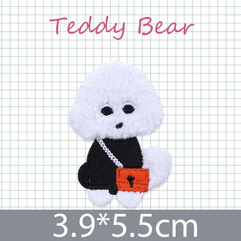 Самоклеящаяся нашивка с головой Мишки и овцы наклейка на детскую одежду