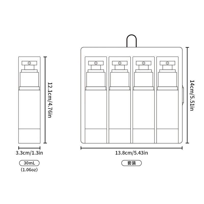 4 шт. флаконы-пульверизаторы для воды