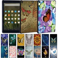 cover for fire hd 8 plusfire hd 10 11thfire 7hd 8 6th7th8th gen hd 10 5th7th9th butterfly print tablet hard back case