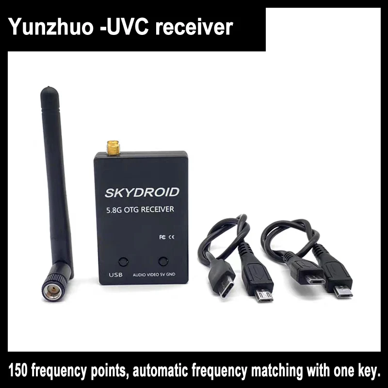

Fpv Usv Otg 5.8g 150ch Full Channel Fpv Receiver With Audio Suitable For Android Smartphones