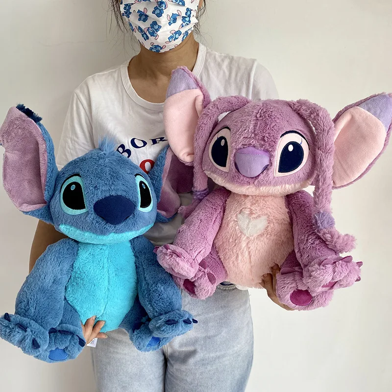 

40cm Disney Stitch/Angel Stuffed Plush Toy Interstellar Baby Lilo & Stitch Cartoon Anime Doll Couple Gift Children's Gift