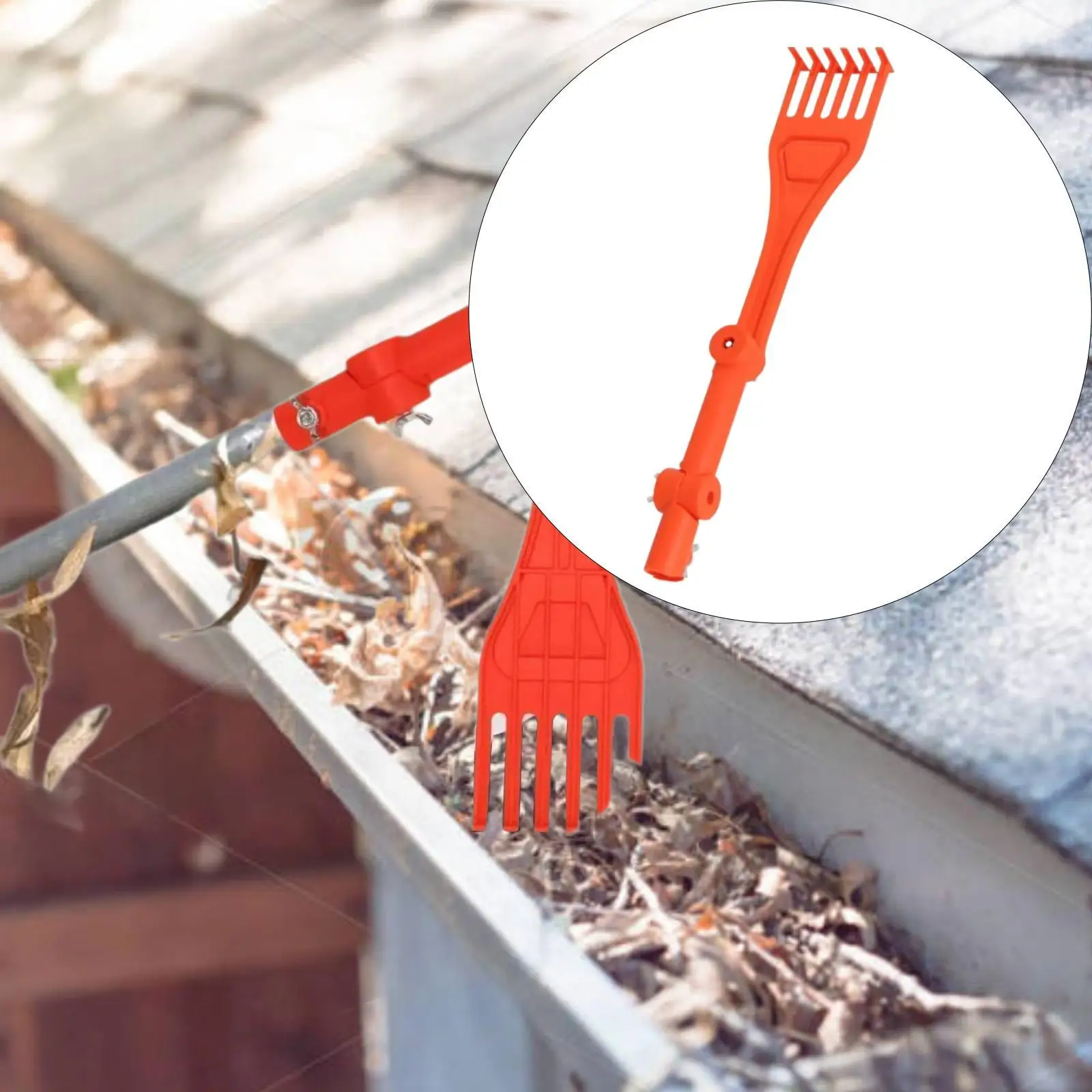 Инструмент для чистки раковины прочный практичный помощник двора оранжевый