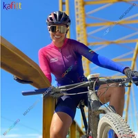 long cycling jersey triathlon womens jumpsuit professional skinsuit red clothing wholesale resale cheap