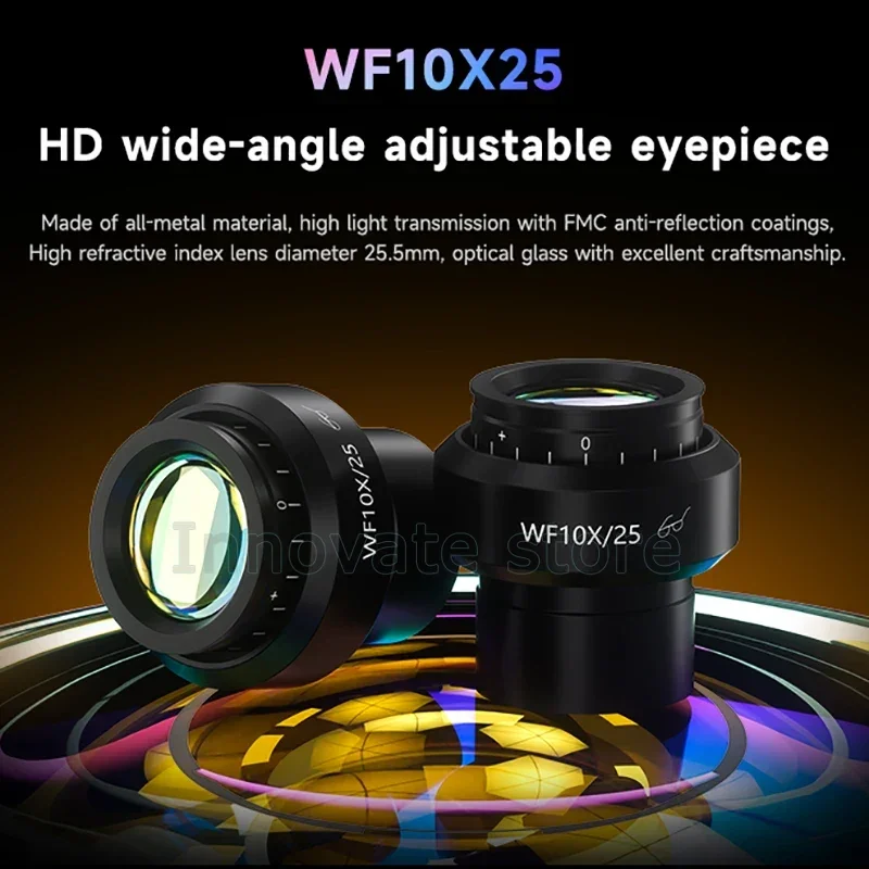 Фото Тринокулярный стереомикроскоп MECHANIC ROBOT Z4 6,5X-60X с непрерывным зумом WF10X25, окуляр для обнаружения сварки печатных плат мобильного телефона №4