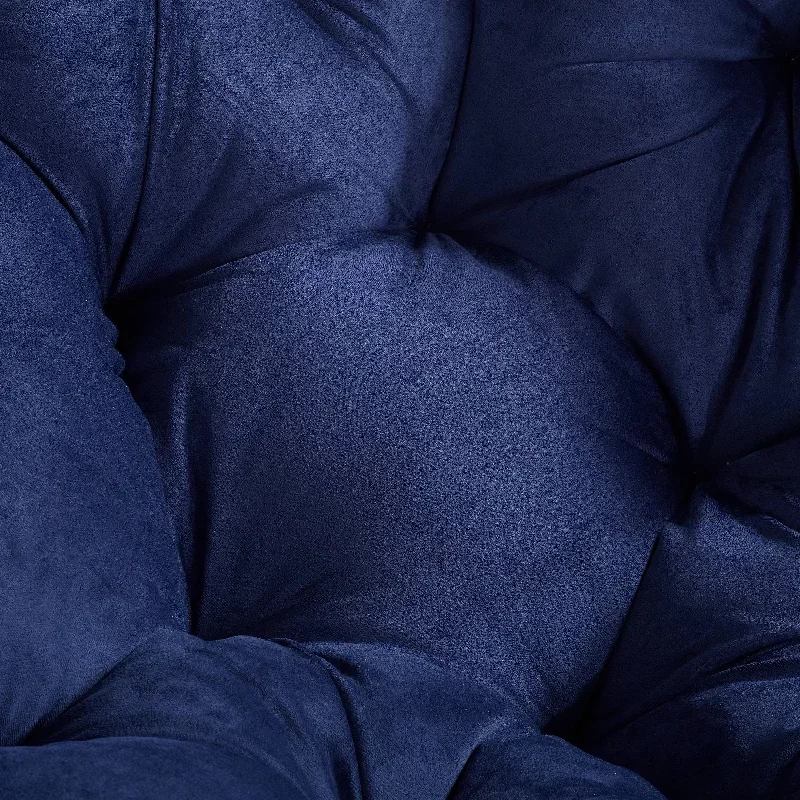 Роскошное кресло для отдыха дома и сада Papasan современные эстетические синие