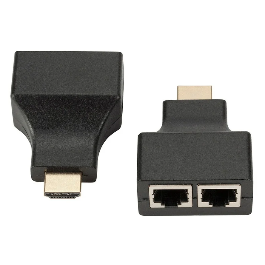 GRWIBEOU 1 пара 1080P HDMI-совместимый двойной RJ45 CAT5E CAT6 UTP LAN Ethernet HD удлинитель