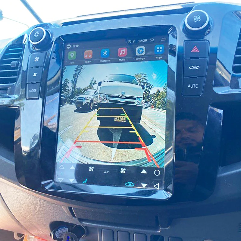 12 1-дюймовый мультимедийный автомобильный видеоплеер с экраном Tesla для Toyota Hilux Revo