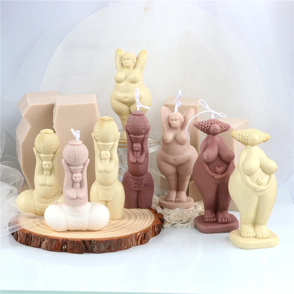 

Artistic human Body Candle Silicone Mold for Handmade Desktop Decoration Gypsum Epoxy Resin Aromatherapy Candle Silicone Mould