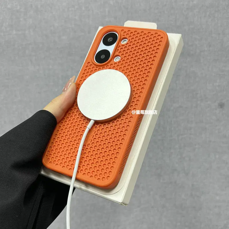 Фото Чехол для Xiaomi Poco X8 Pro Max, магнитный силиконовый чехол с сотовой структурой для рассеивания тепла, противоударный бампер для Poco X8 Pro Max №4