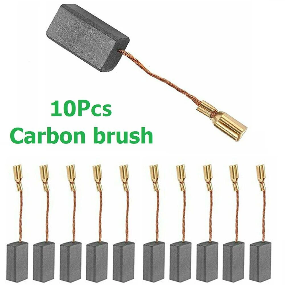 

10pcs Carbon Brush For Miter Saws Drills Impact Drills Vacuum Cleaners Motorcycles Saws Blowers Cut-off Saws & Angle Grinders