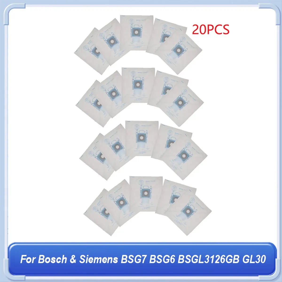 Фото Мешки для сбора пыли типа G для пылесосов BSG7, BSG6, BSGL3126GB, GL30, упаковка из 20 шт. [2026 tpuae] №2