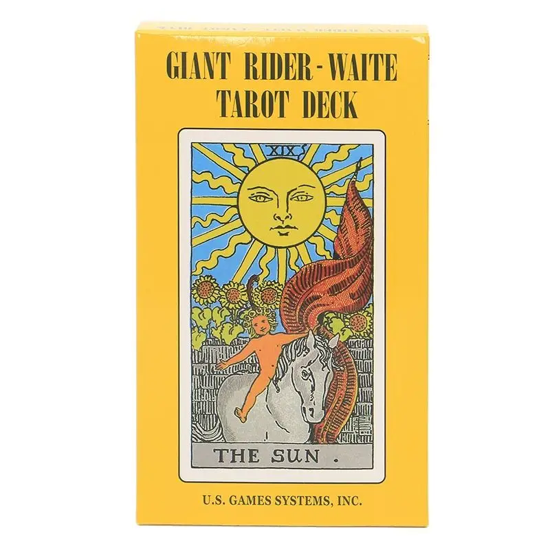 Hot Selling Tarot Board Game Card Full English HD Animation Portable Playing Board divination Game giant rider-waite tarot deck
