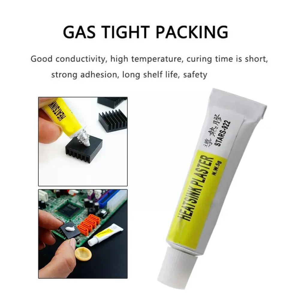 

Thermal Conductive Adhesive Thermal Conductive Silicone Heatsink 5g Grease Adhesive STARS-922 Plaster Strong Silicone M6O3