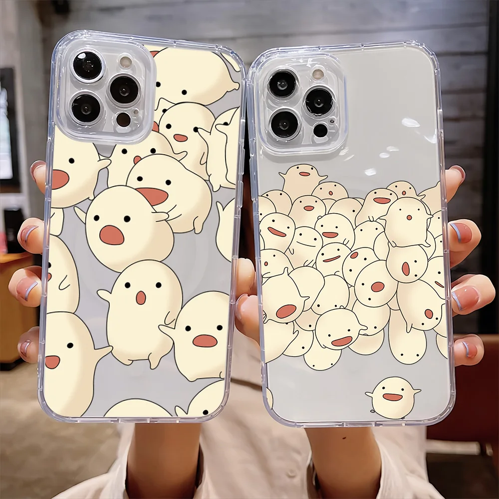 Классический прозрачный чехол с магнитной присоской H-Heron на Хэллоуин для IPhone 16 15