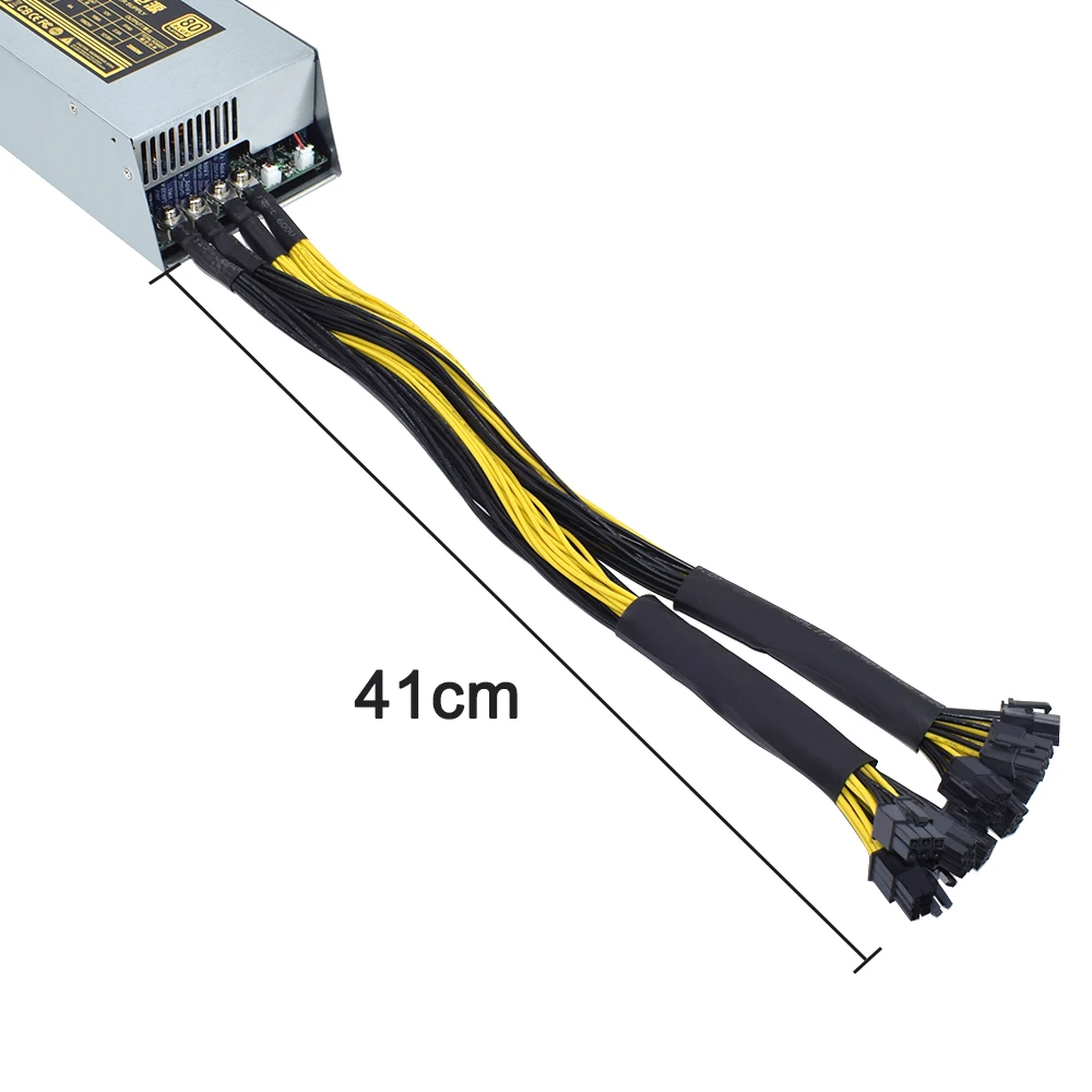 Блок питания для майнинга ETH 2000 Вт 2U одноканальный блок GPU 10x6Pin эффективное