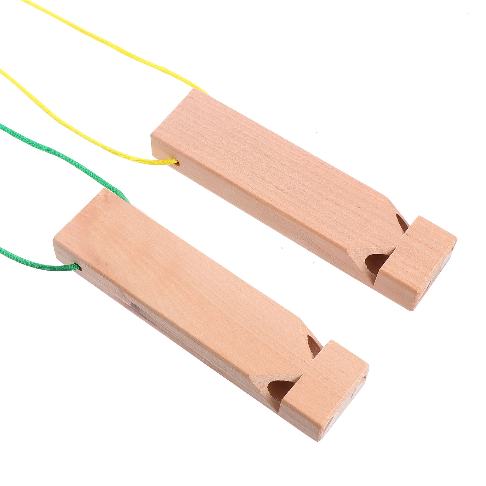 

2pcs Smooth Premium Wooden Train Whistle Fun Whistle for Gift Party Children