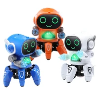 electric intelligent robot action model singing dancing lighting toys for boys girls kids birthday gifts set