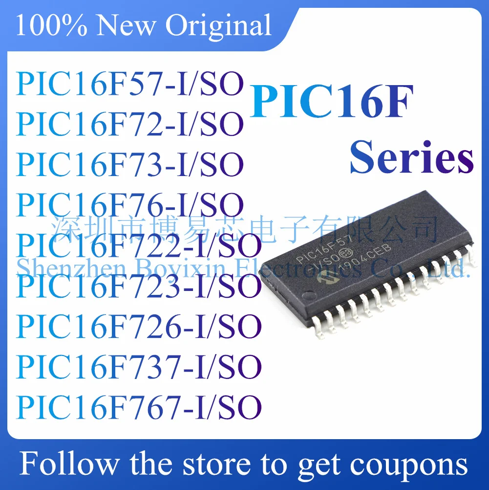 NEW PIC16F57 PIC16F72 PIC16F73 PIC16F76 PIC16F722 PIC16F723 PIC16F726 PIC16F737 PIC16F767-I/SO
