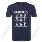 Футболка с принтом в стиле хип-хоп для фотосъемки камеры, стильные шикарные подарочные футболки, футболки