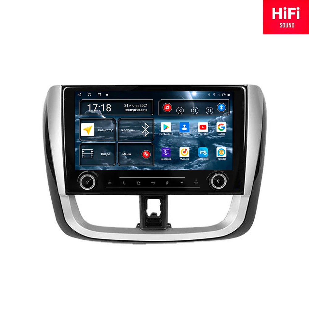 

Автомагнитола RedPower для Toyota Vios Yaris L 2016 - 2019 Android 10.0 Car DVD GPS Radio Screen Audio Video DSP CarPlay