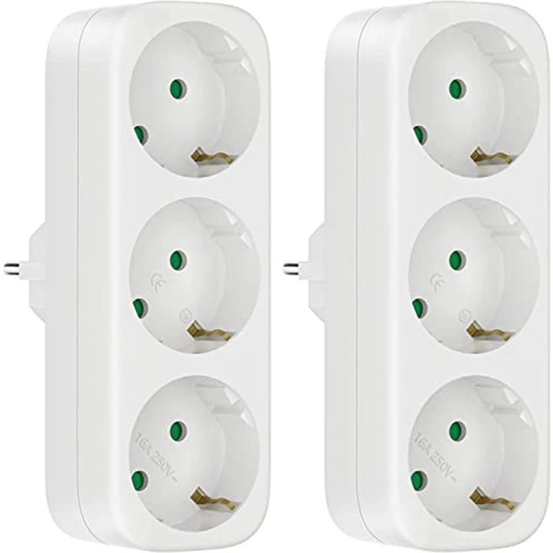 2 шт., розетки для кабеля 250 В/16 А, 3680 Вт