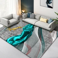 home living room crystal velvet carpet bedroom bedside full short hair printed carpet light luxury abstract office carpet hotel