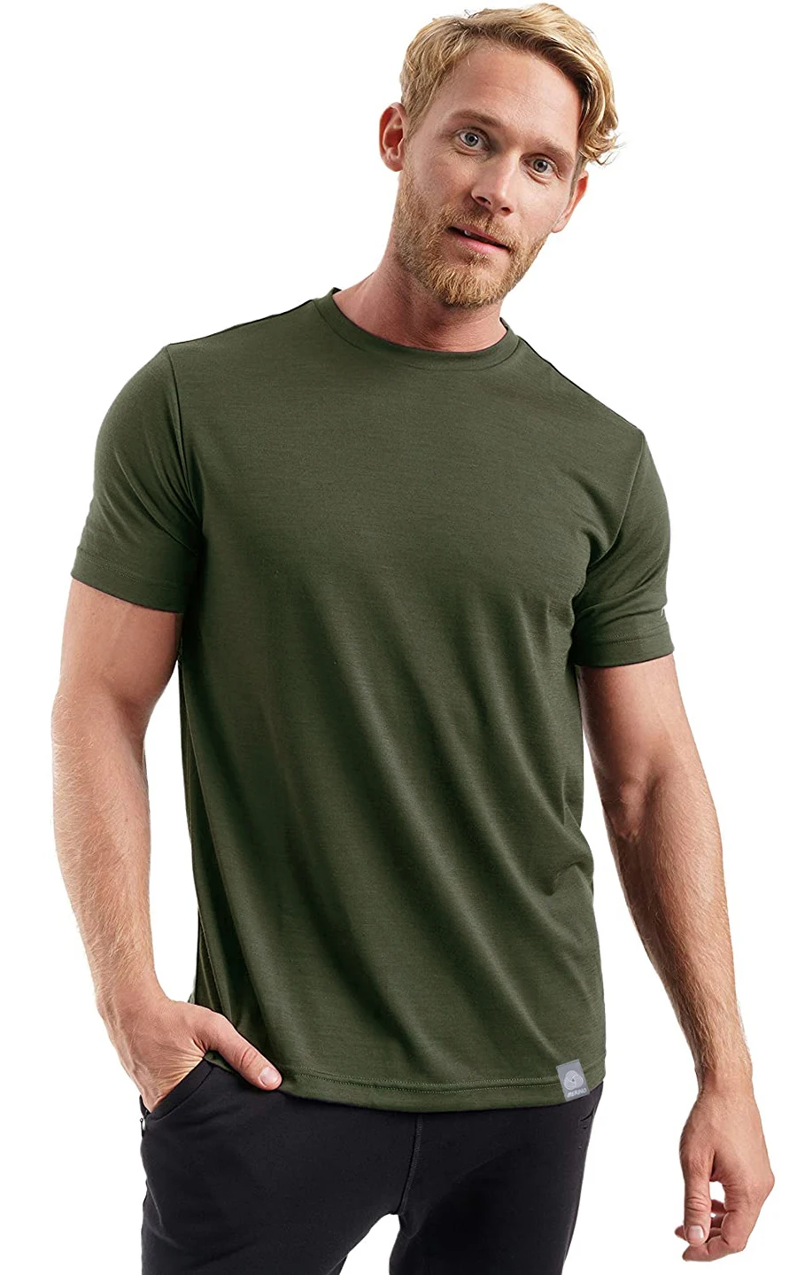 

T-Shirt Mens 100% Merino Wool Undershirt Lightweight Base Layer Soft Moisture Wicking Breathable Anti-Odor