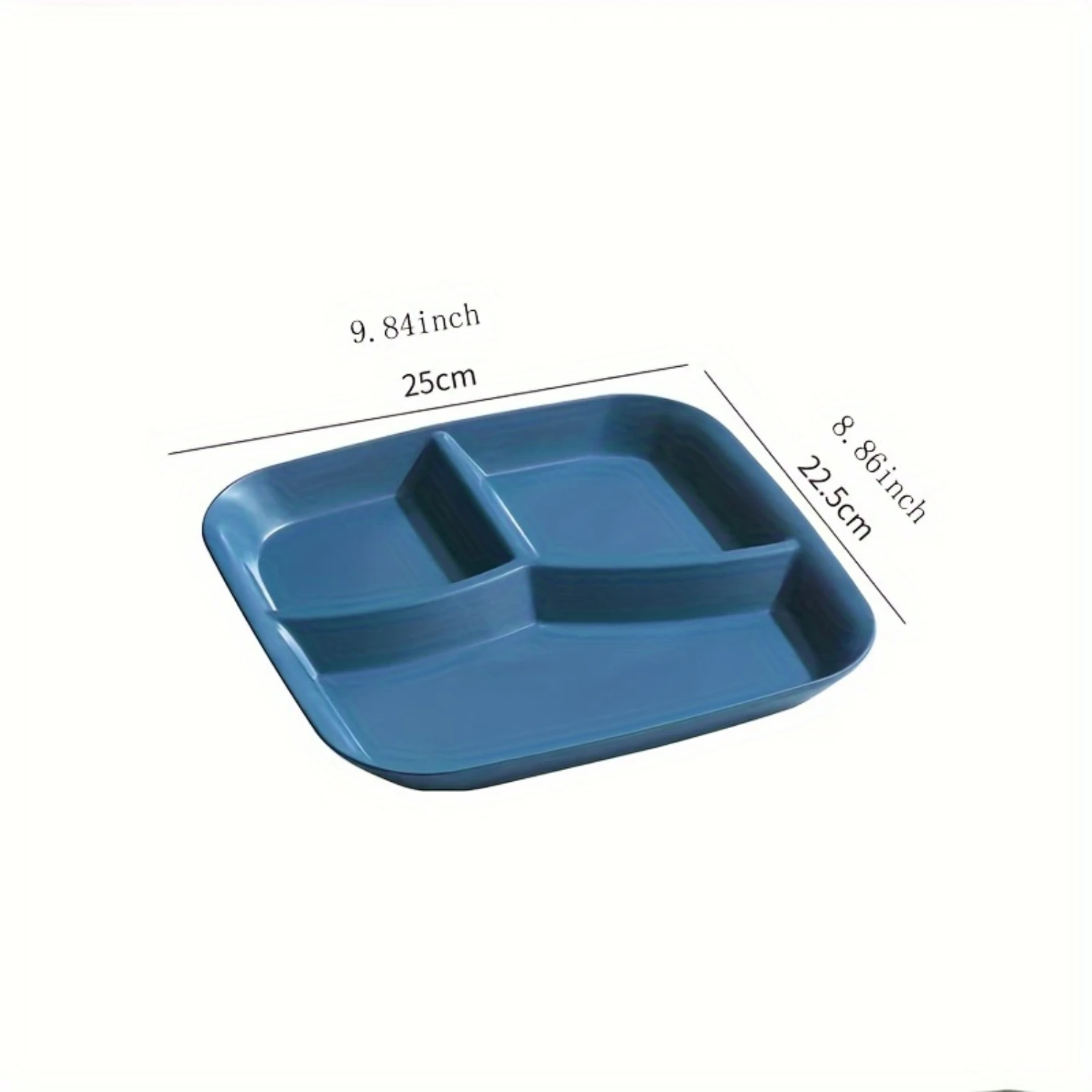 Разделенная обеденная тарелка из пшеничной соломы креативный 3-секционный