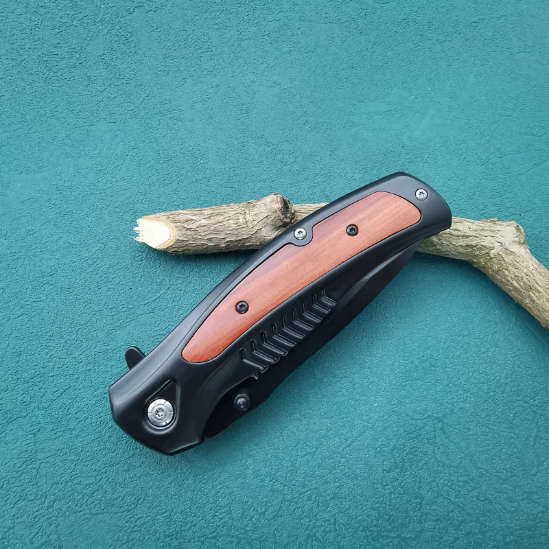 Outdoor Self-defense Portable Knife High Hardness Sharp Fruit Camping Tactical Bearing Folding Men's Hunting