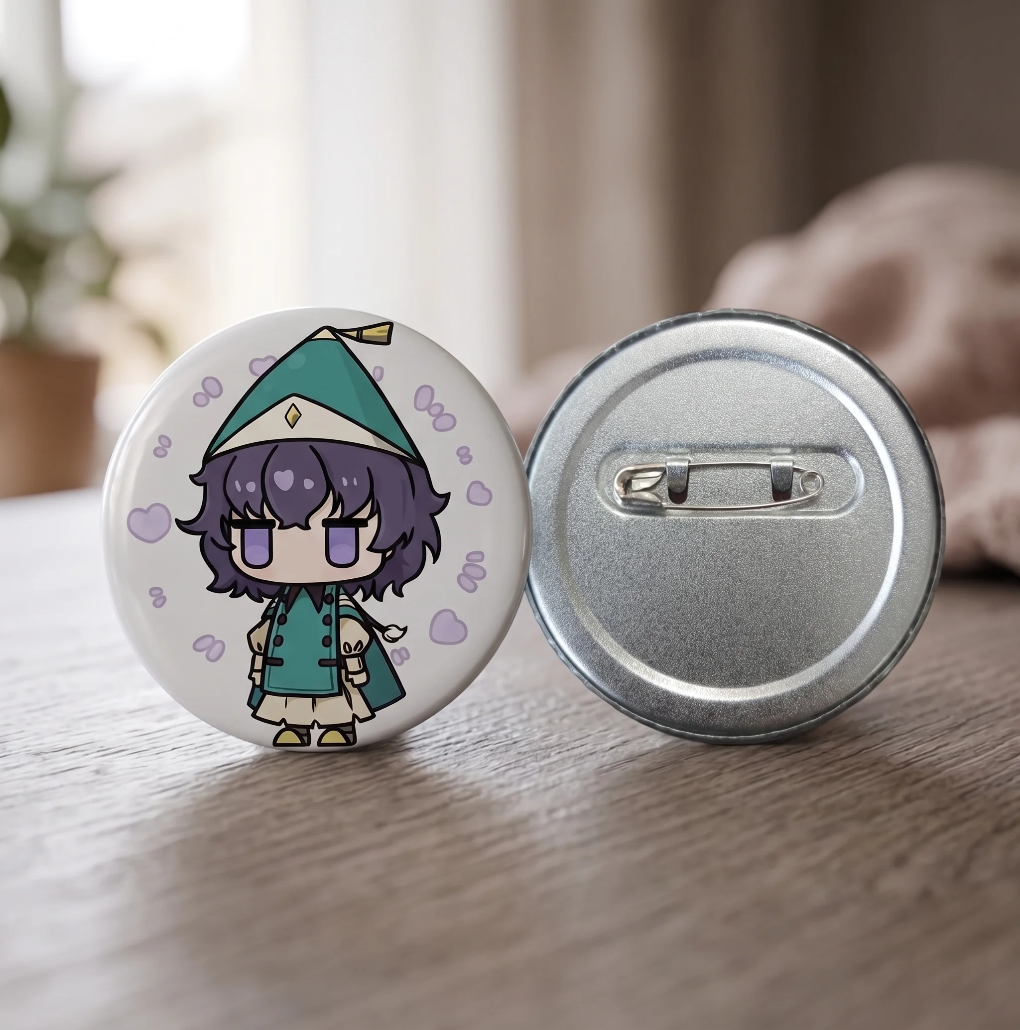 Фото Значок-брошь из жести «Ателье ведьминских шляп» с аниме-персонажами, круглый/квадратный, в стиле чиби, манга, для отаку, брелок, подарок, декор для вечеринки №1