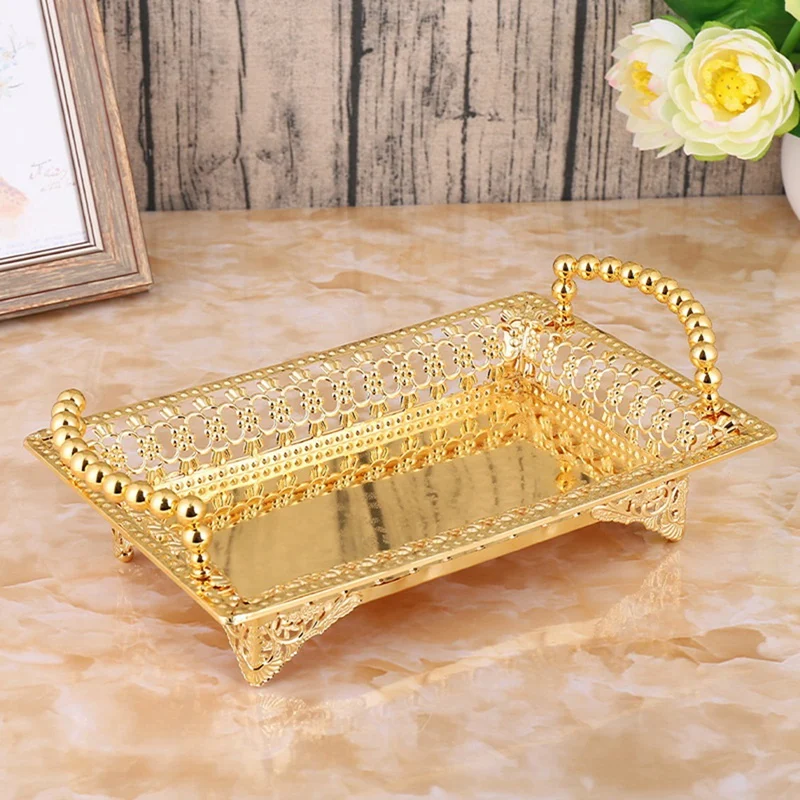 

European Fruit Basket Living Room Coffee Table Home Tray Simple Fruit Plate Bar Trays Serving Tray Art Decor