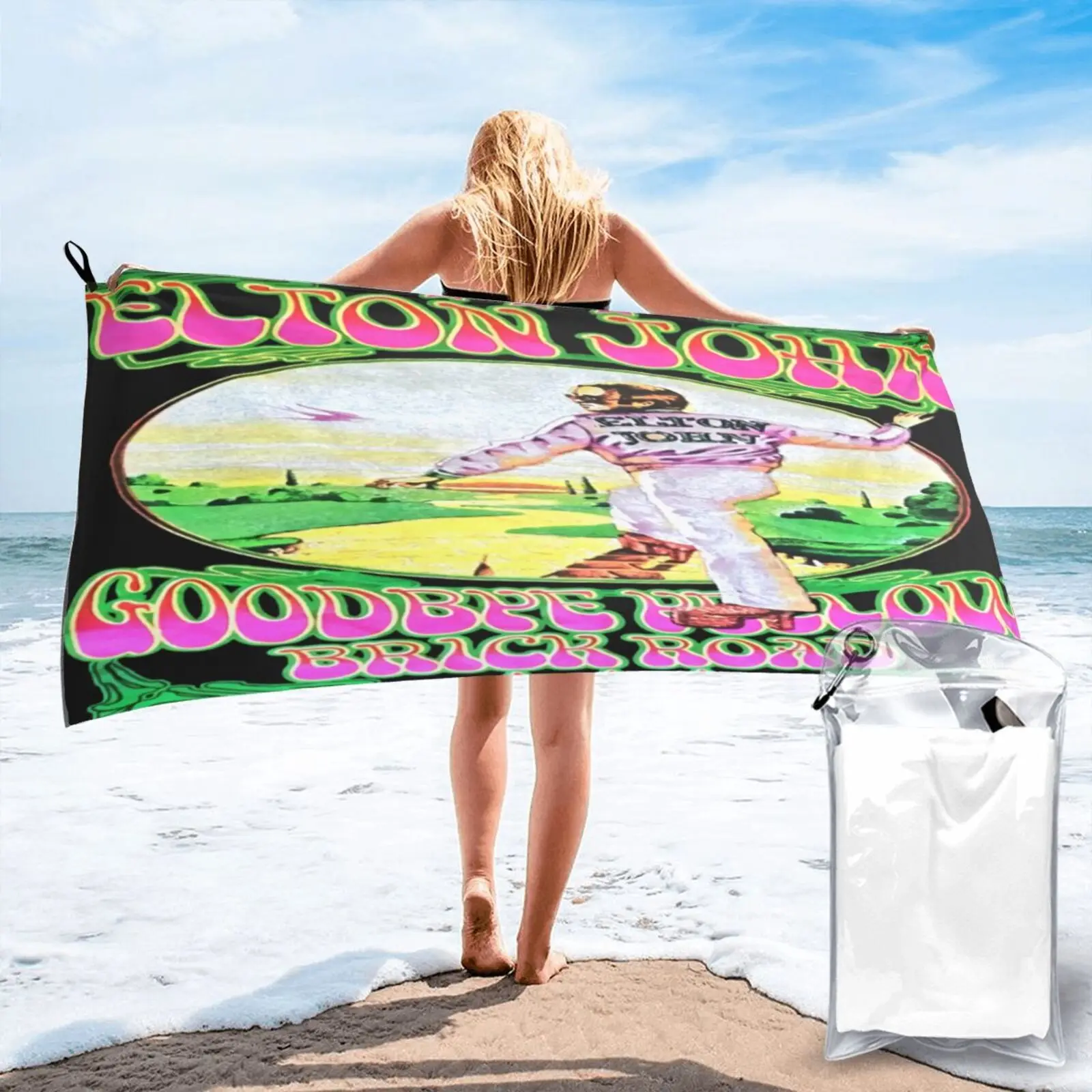 

Official Sir Elton John Gbybr Graphic Beach Towel Xxl Beach Towel For Home Beach Cover Towels Bathrobe Woman Beach Beach Cover