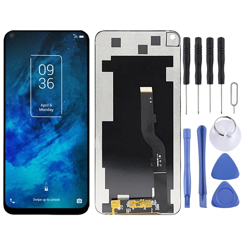 Фото OEM ЖК-экран для TCL 10 5G T790Y с дигитайзером в сборе (черный) №1