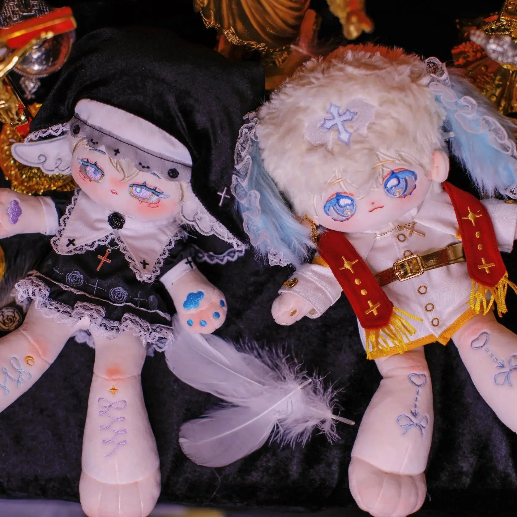 

Винтажный костюм женской монахини для косплея 20 см, плюшевая набивная кукла, сменная одежда, игрушка, аксессуары, реквизит, рождественский п...