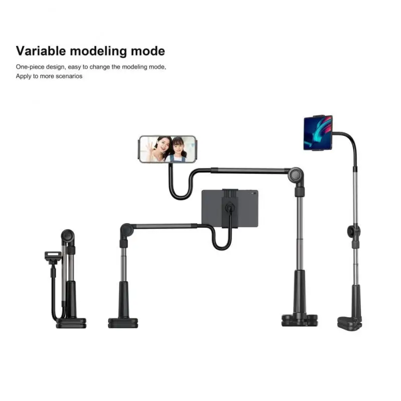 

Mobile Phone Holder Aluminium Lazy Cell Phone Clip Multifunctional Rotation For Iphone Samsung Smartphone Stand Tablet Support