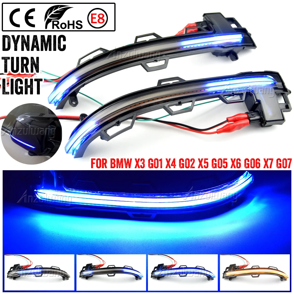 Динамический поворотник для BMW X3 X4 X5 X6 X7 G01 G02 G05 G06 G07 индикатор бокового зеркала