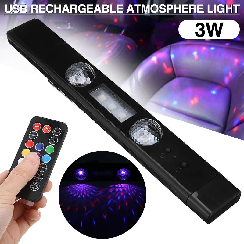 

Mayitr 1 комплект Автомобильный USB Перезаряжаемый интерьер RGB светодиодный звезсветильник свет на крышу Автомобильная атмосфера декоративная ...