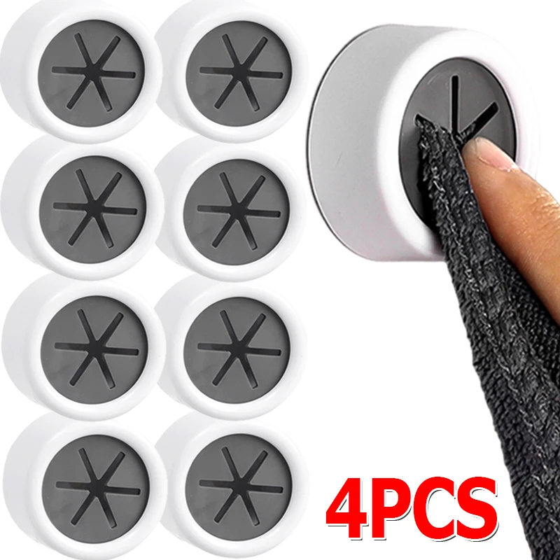 

4/1Pcs Self Adhesive Towel Plug Holder Wall Mounted Hooks Bathroom Organizers Towels Storage Sucker Kitchen Rags Dishcloth Clips
