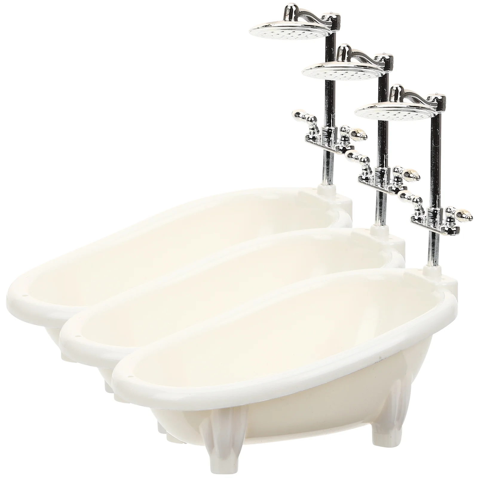 

3pcs Mini Bathtub Mini House Bathroom Bathtub Furniture Mini House Decor