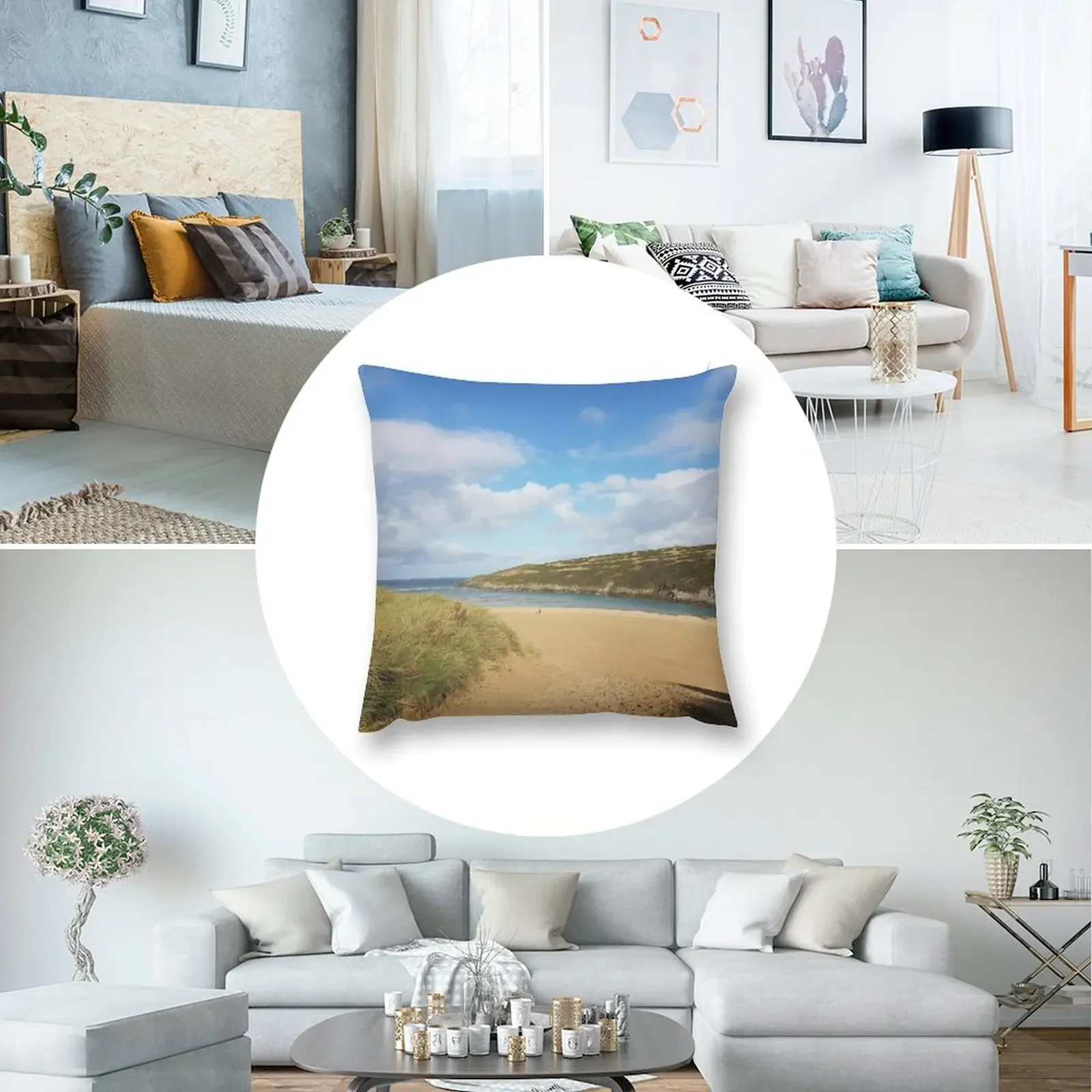 Crantock Beach декоративная подушка Cornwall чехлы для диванов гостиной