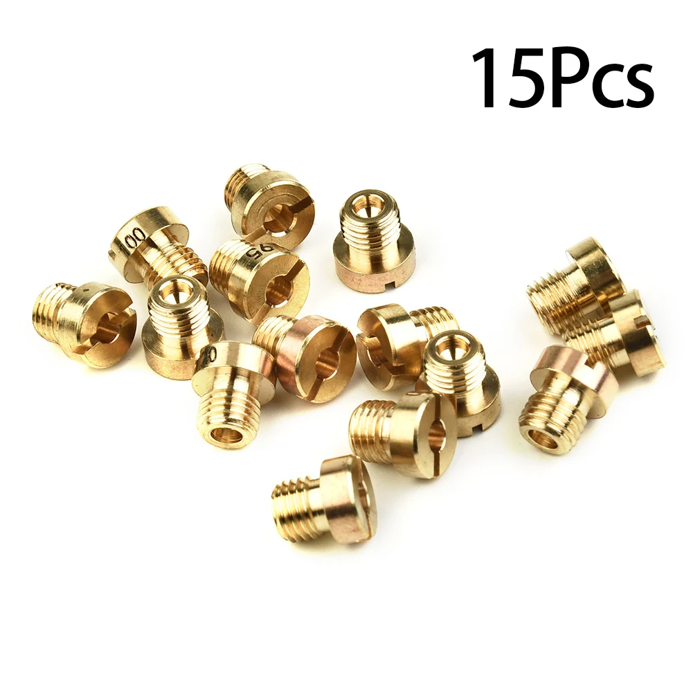 

Pack Of 15pcs Carburetor Main Jet M6 Thread For 12mm-17.5mm Dellorto Carburetors Main Jet Mikuni Injector Parts