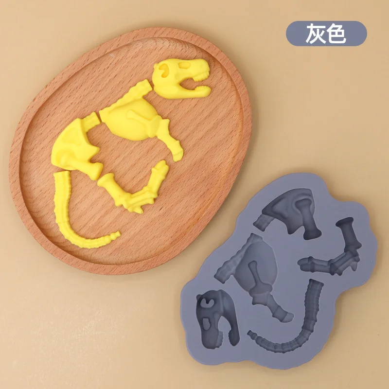 

Креативная силиконовая форма «сделай сам» в виде костей динозавра, скелета динозавра, инструменты для выпечки печенья, форма для шоколада, украшение торта