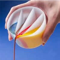 pour split cup silicone epoxy mix for paint pouring cups diy acrylic paint resin mold fluid art split cups jewelry making tools