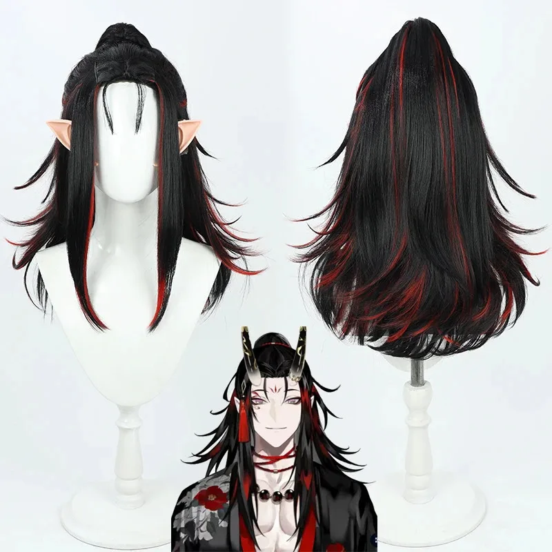 Фото NewVTuber Vox Akuma Luxiem Косплей Парик с Ушками Термостойкие Синтетические Волосы Хэллоуин Ролевые Игры Вечерние Головные Уборы Ca3;f'6,c;7.y; №2