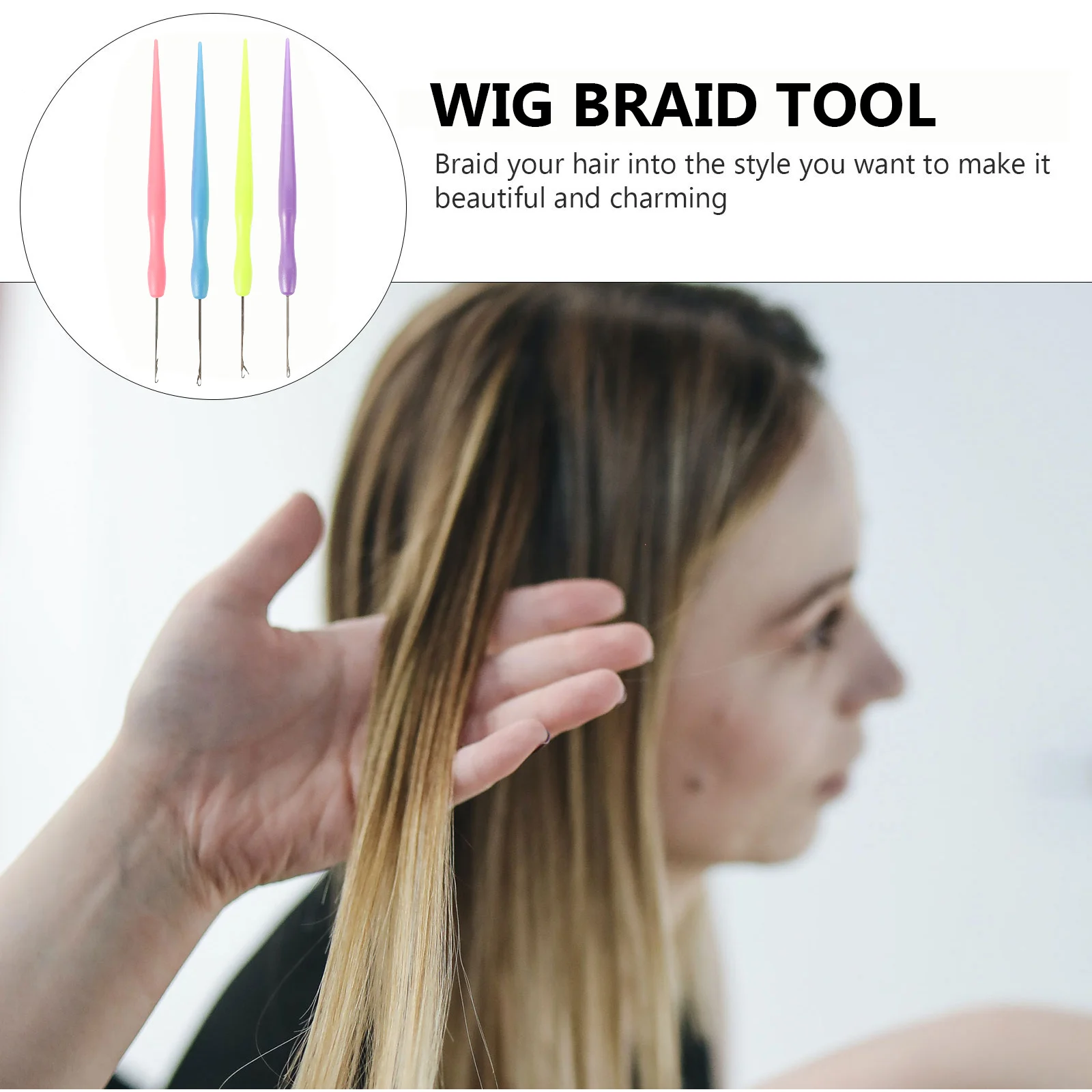 4 шт. инструменты для плетения крючком иглы крючки волос дреды набор инструментов